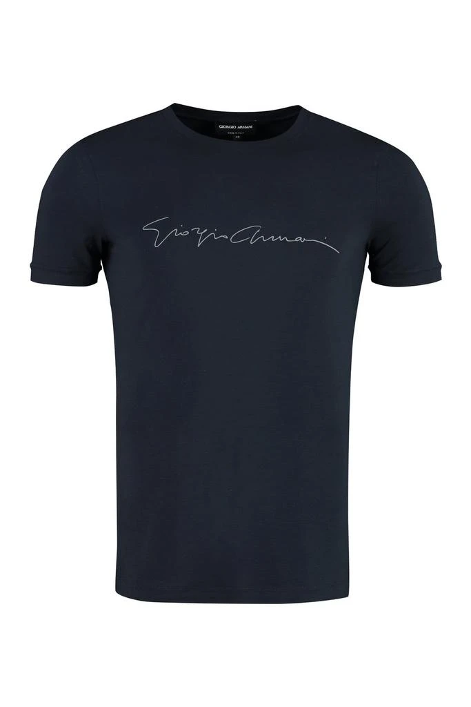 Giorgio Armani Giorgio Armani Logo Printed Crewneck T-Shirt 1