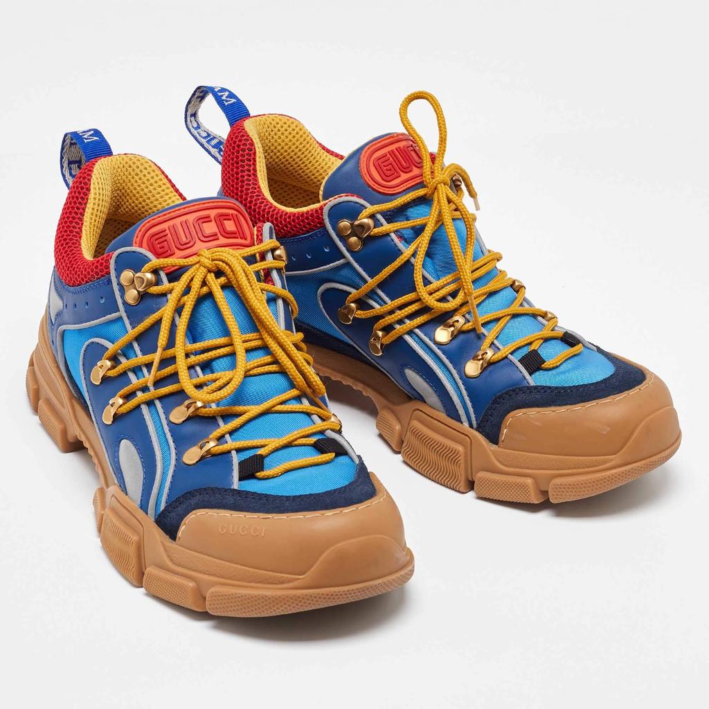 Gucci Gucci Multicolor Leather and Mesh Flashtrek Reflective