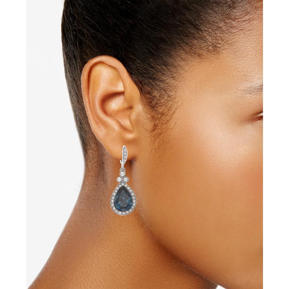 Givenchy Pavé & Colored Stone Drop Earrings