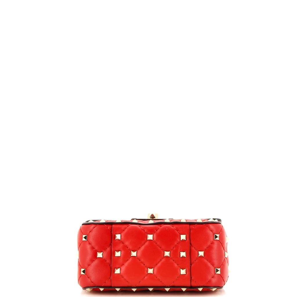 Valentino Rockstud Spike Flap Bag Quilted Leather Micro 4