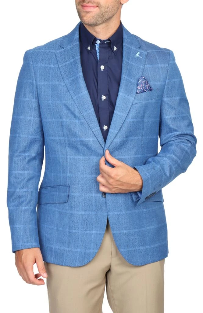 TailorByrd Sapphire Blue Windowpane Sport Coat 1
