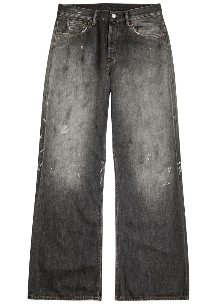 パンツ Acne Studios Paint Jeans Acne Studios Paint-splatter straight-leg jeans - Jeans