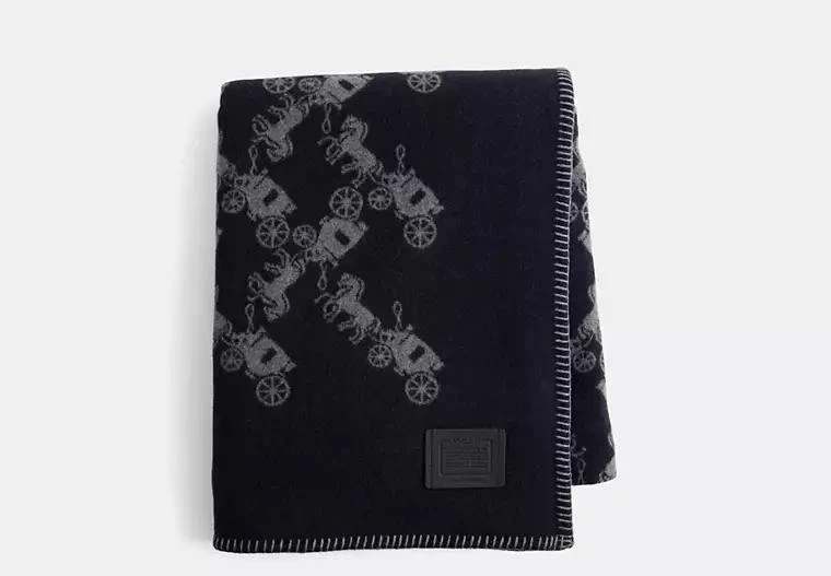 Coach Restored Horse And Carriage Print Blanket Scarf