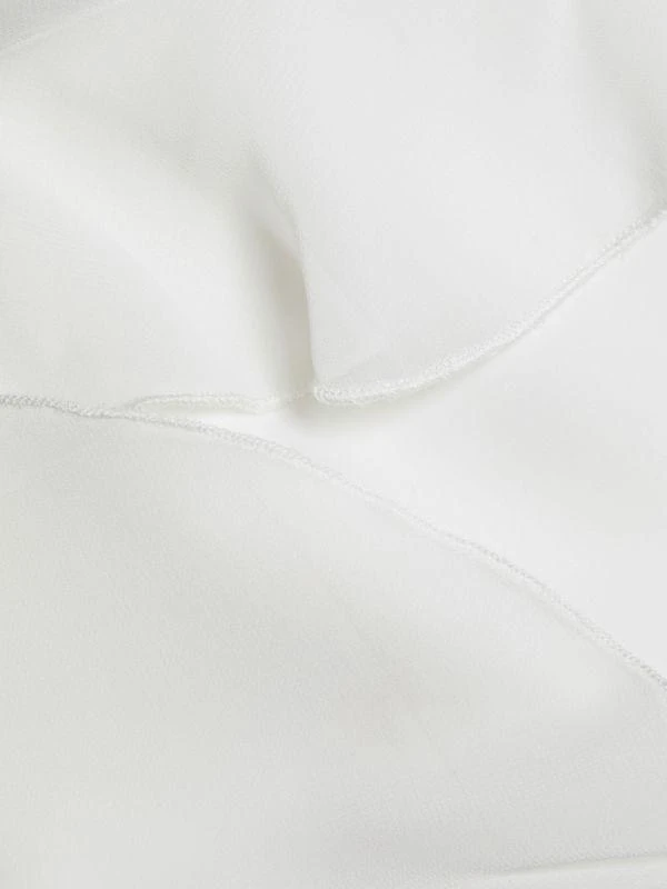 Amanda Uprichard Copellia Silk-Trim Flutter Midi-Dress 5