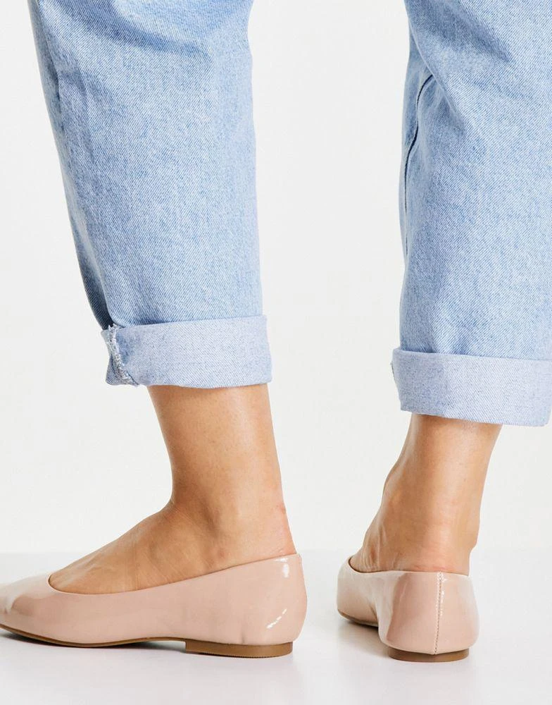 ASOS ASOS DESIGN Lucky pointed ballet flats in beige 3