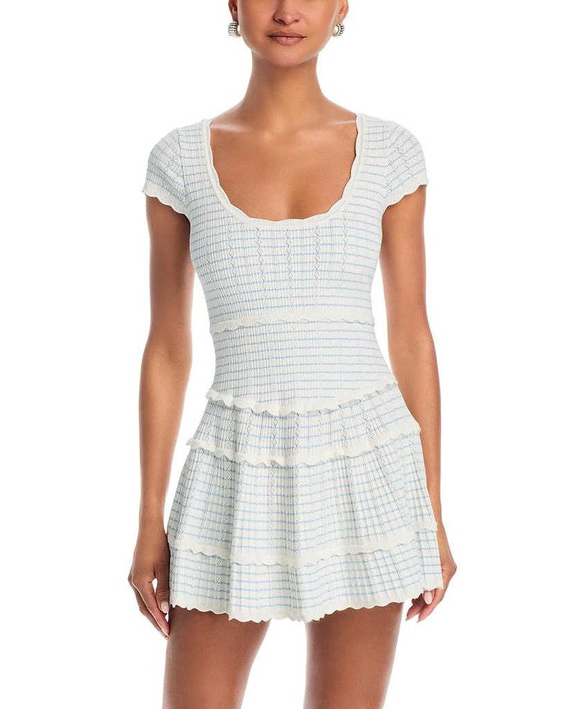 LOVESHACKFANCY Elisavette Smocked Mini Dress 1