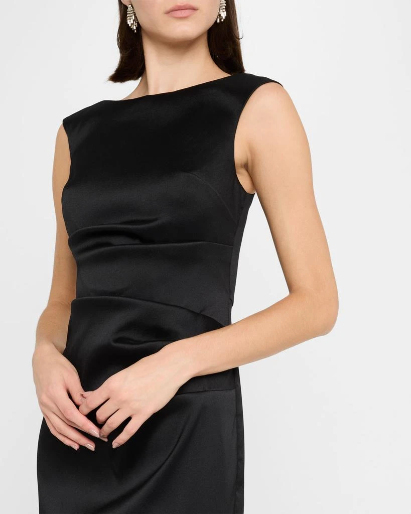 Aidan Mattox Sleeveless Stretch Mikado Midi Dress 5