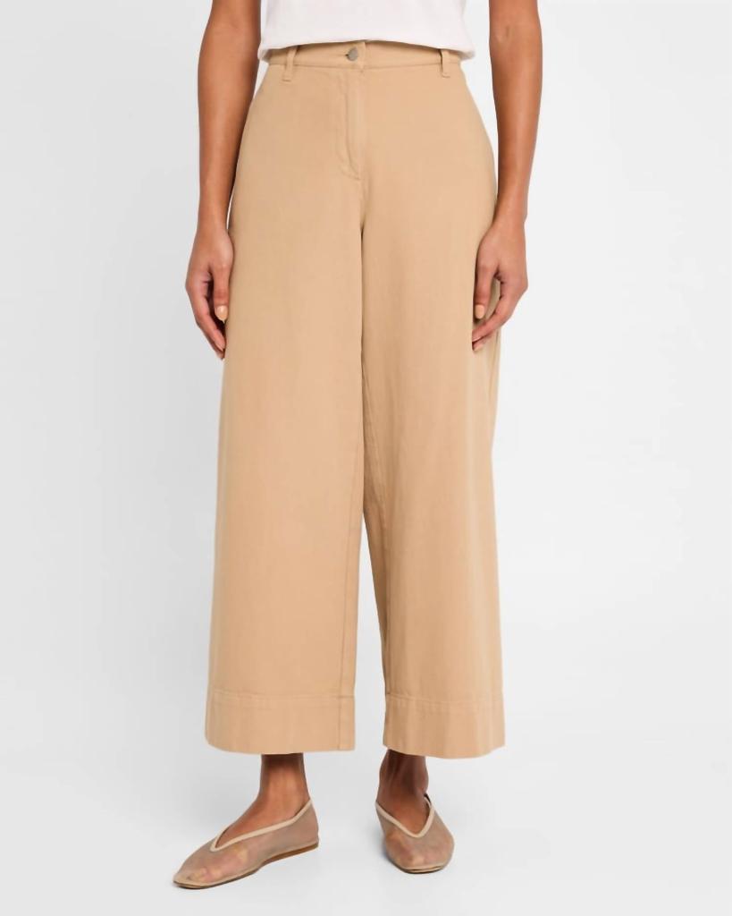 Eileen Fisher Eileen Fisher - Cropped Wide-leg Organic Cotton Pants