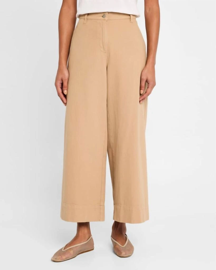Eileen Fisher Eileen Fisher - Cropped Wide-leg Organic Cotton Pants 1