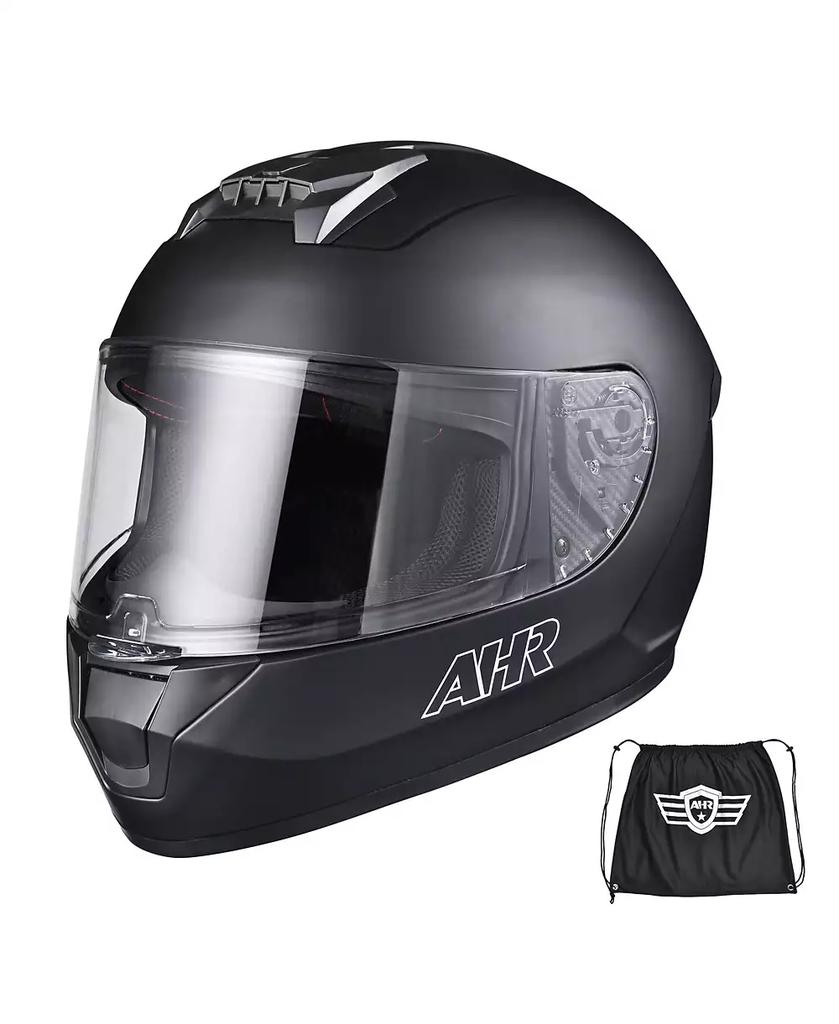 AHR RUN-F3 Full Face Motorcycle Helmet DOT Removable Liner Street Bike Adult XL