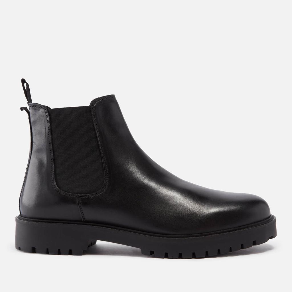 Walk London Walk London Men's Sean Leather Chelsea Boots - Black