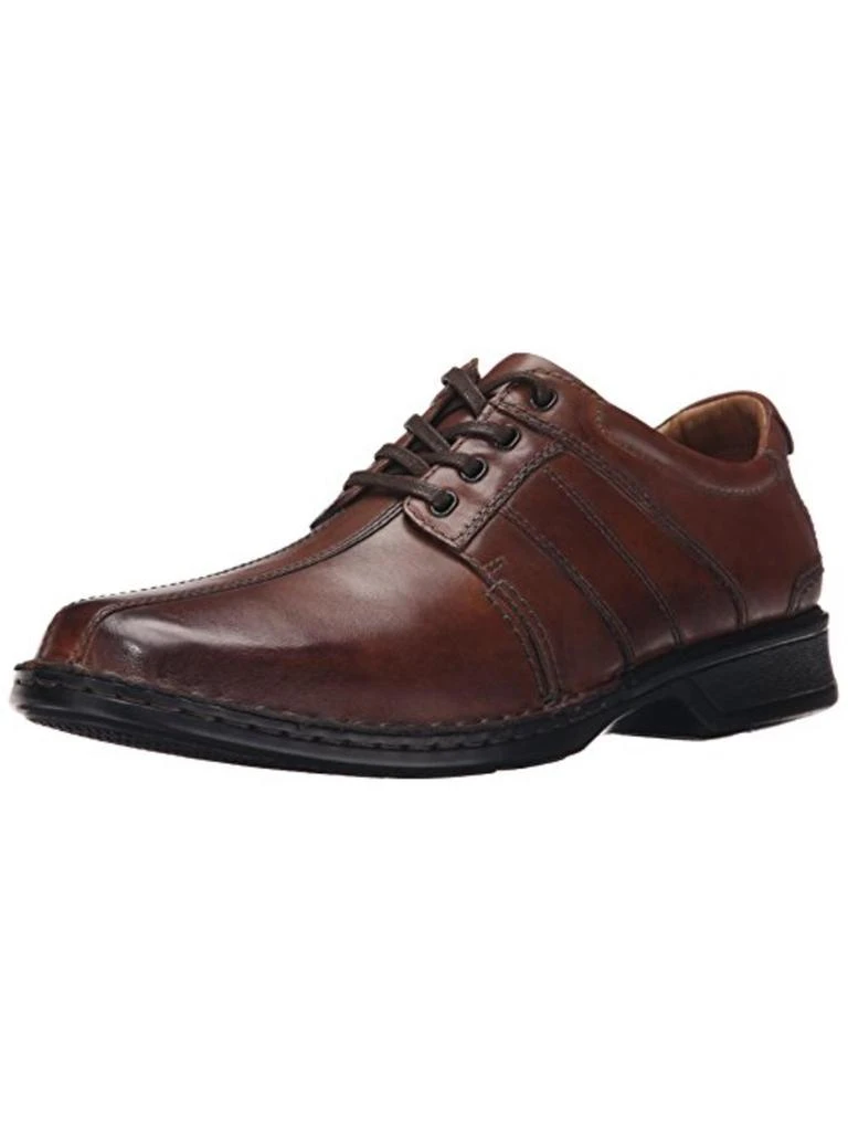 Clarks Touareg Vibe Mens Leather Distressed Oxfords 1