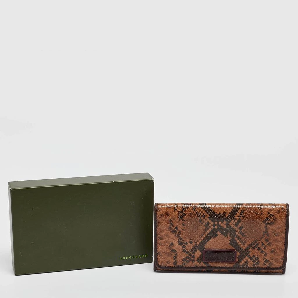 Longchamp Longchamp Multicolor Snakeskin Embossed Leather Continental Wallet 11