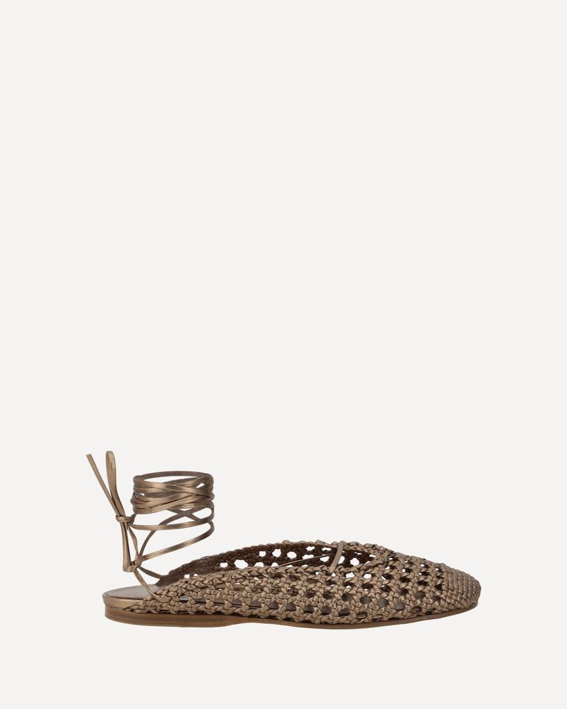 FORTE_FORTE Leather net-effect Mules