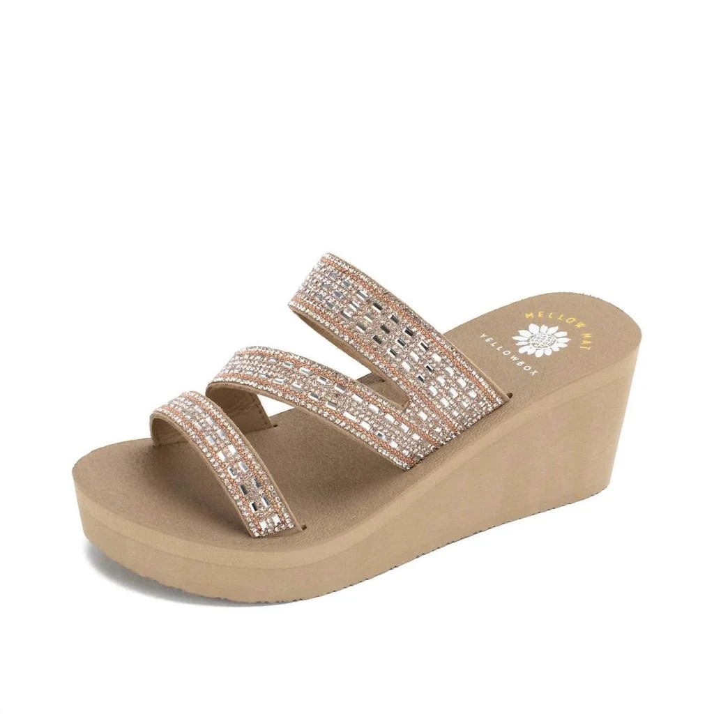 Yellow Box Women's Witley Wedge Sandal In Taupe 1