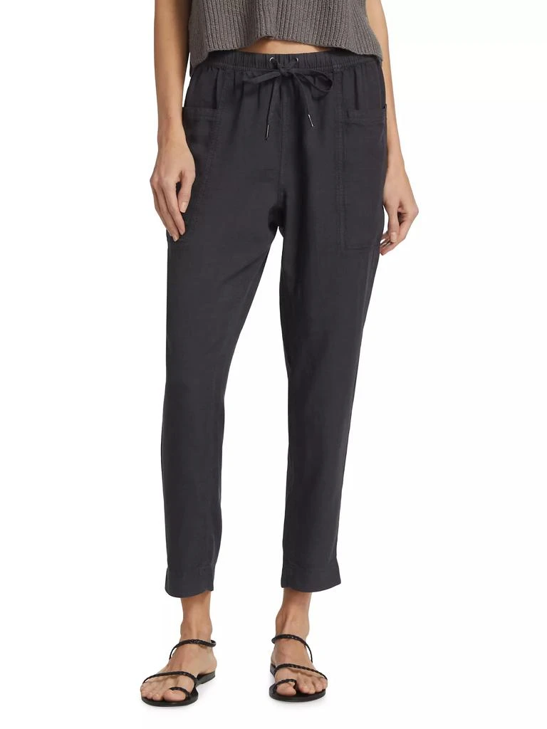 Splendid Gia Drawstring Straight-Leg Crop Pants 3