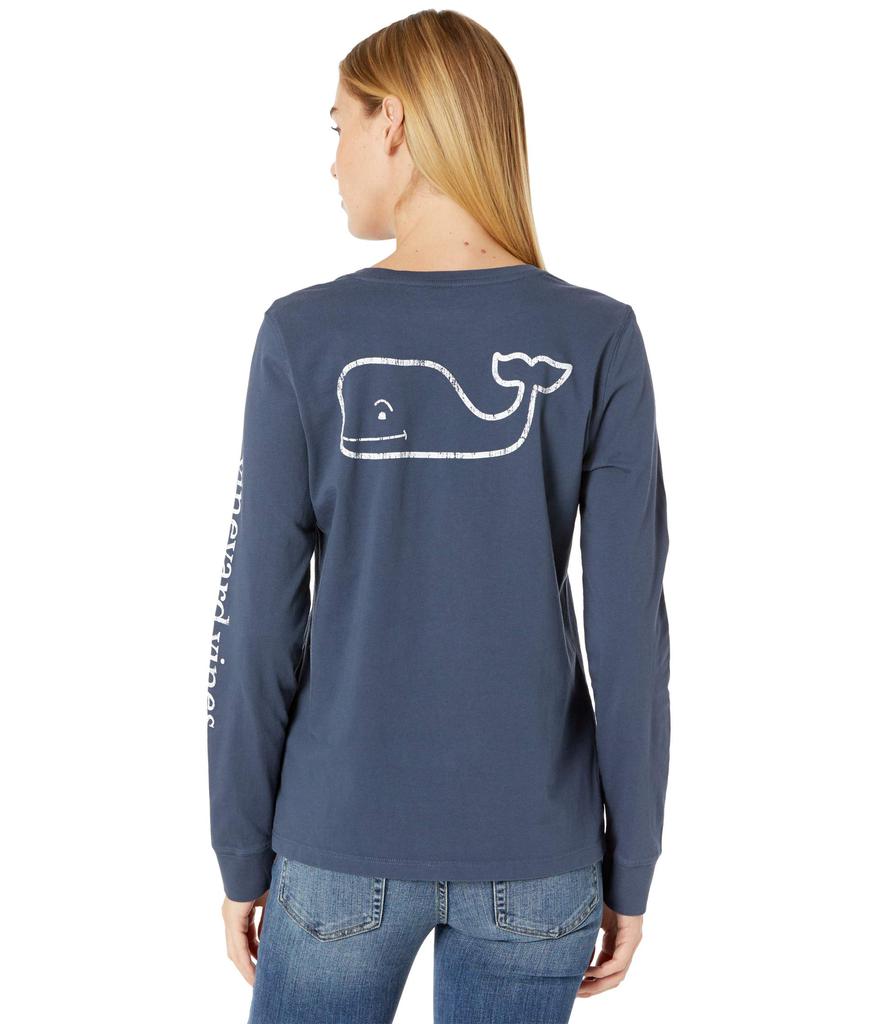 Vineyard Vines Long Sleeve Whale Print Tee