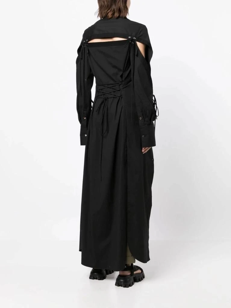 Monse Monse - Long Cotton Shirt With Cut-out Detailing 3