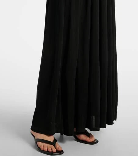Staud Mariana ruched jersey maxi dress 6