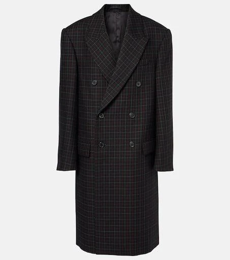 WARDROBE.NYC Oversized checked virgin wool coat 1