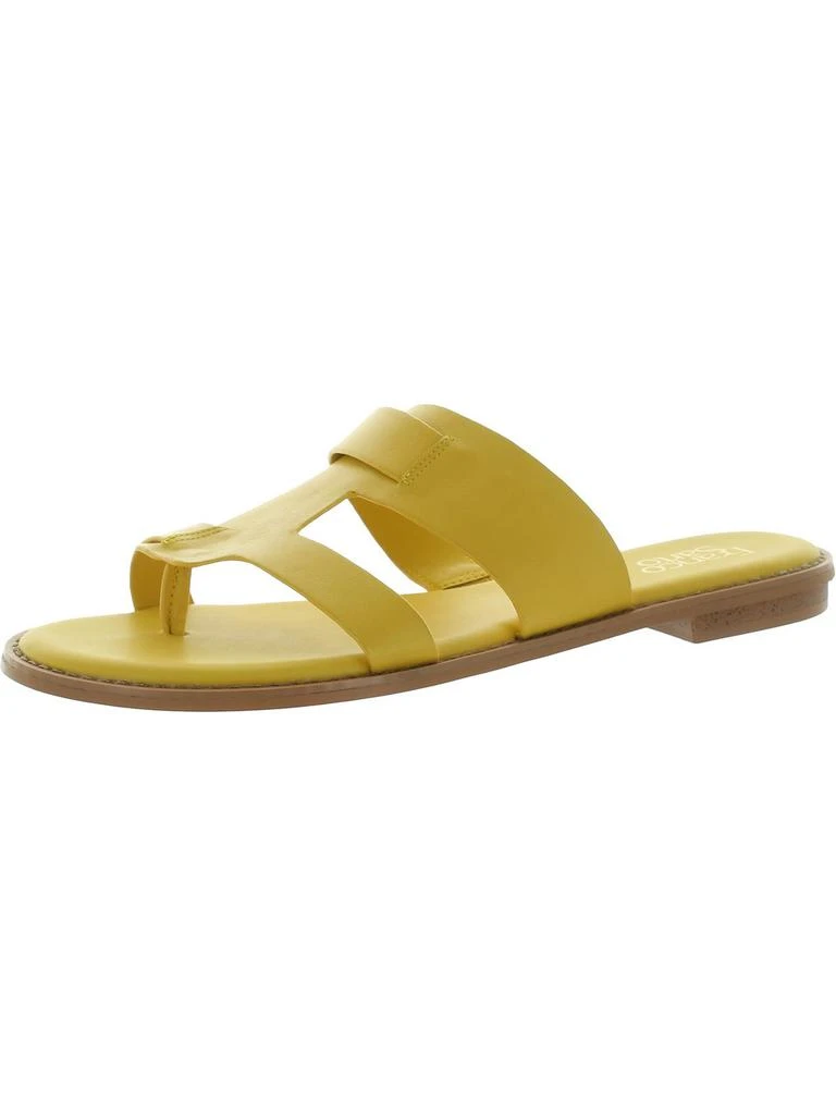 Franco Sarto Gretta Womens Leather Thong Slide Sandals 5