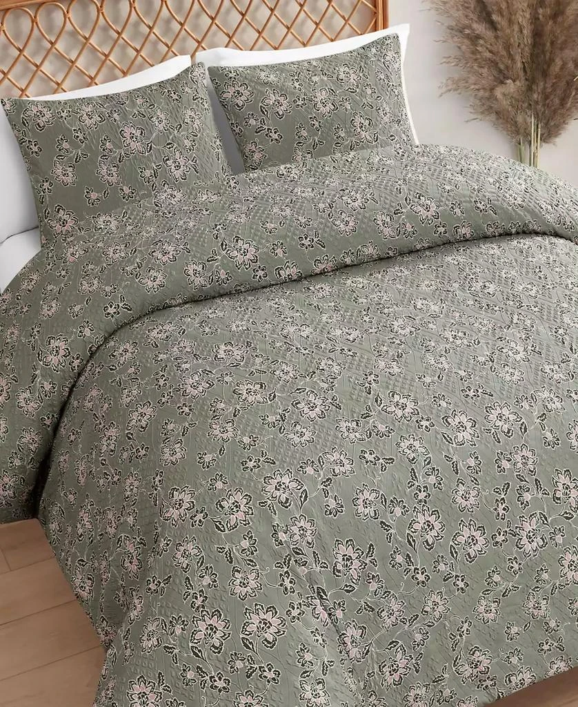 Jessica Simpson Botanical Embossed 2-Pc. Duvet Cover Set 3