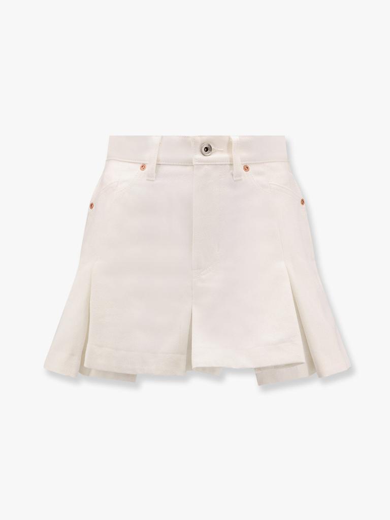 Sacai Cotton shorts with folds