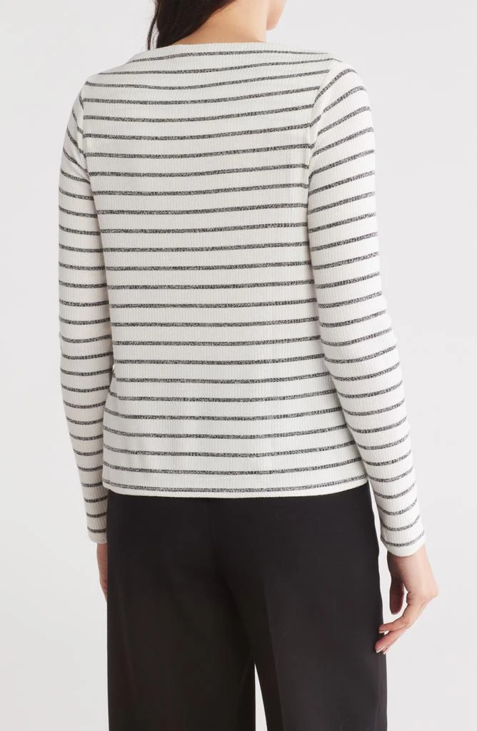 Bobeau Sammi Ribbed Long Sleeve High Neck Top 2