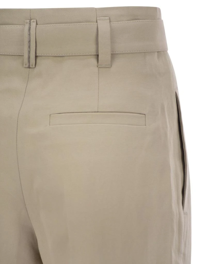 Brunello Cucinelli Brunello Cucinelli High-Waist Belted Trousers 4