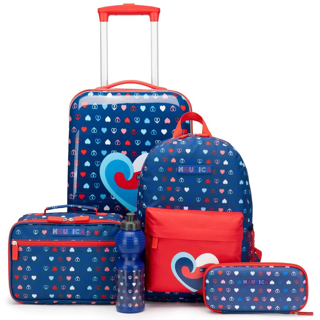 Nautica Kids 18" Back to School Carry-on 5-Piece Luggage Set | Pirate Ahoy 8