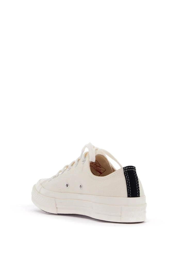 Comme des Garcons IVORY CANVAS COMME DES GARÃ§ONS X CONVERSE SNEAKERS 4