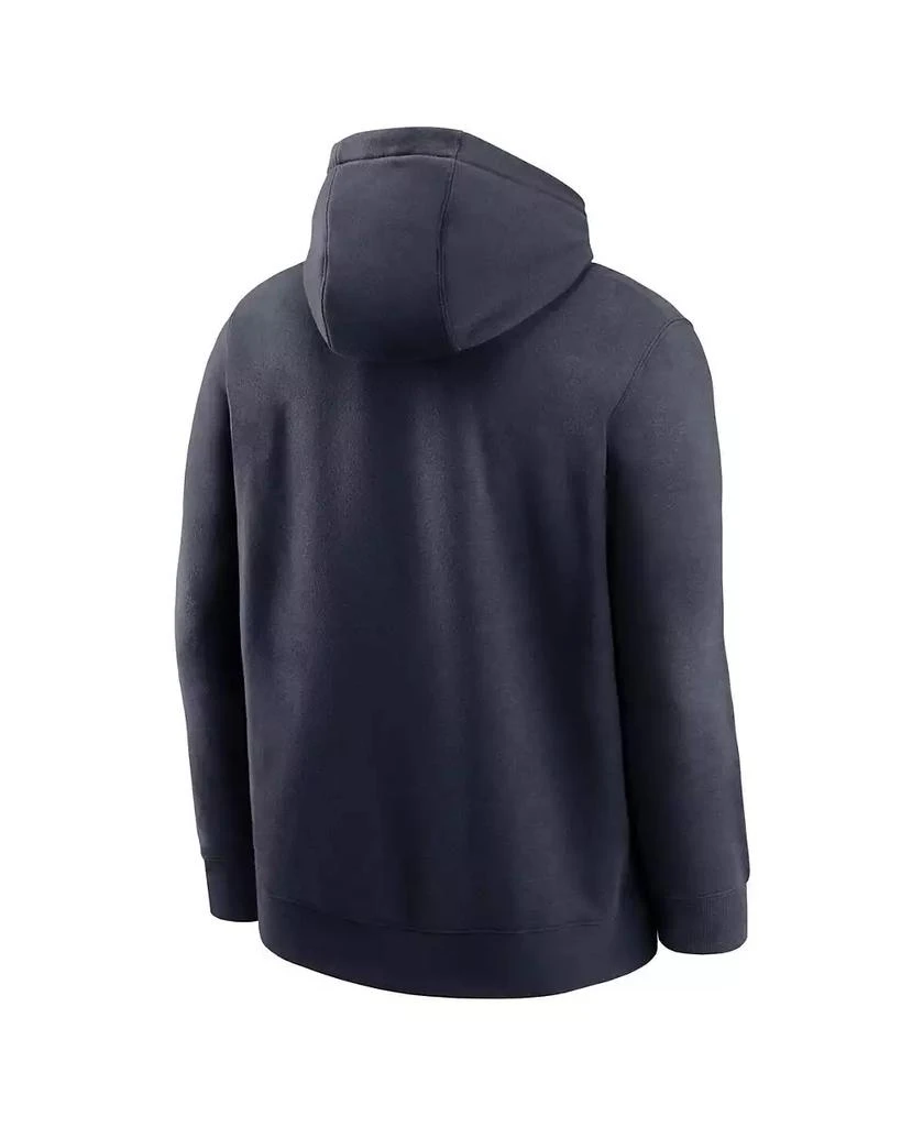 NIKE Men's Navy Chicago Bears Club Logo Pullover Hoodie 3