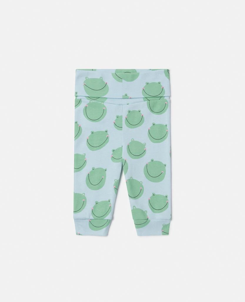 Stella McCartney Stella McCartney - Frog Print Leggings, Blue/Green, Size: 36m 1