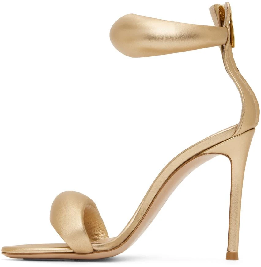 Gianvito Rossi Gold Bijoux Heeled Sandals 3