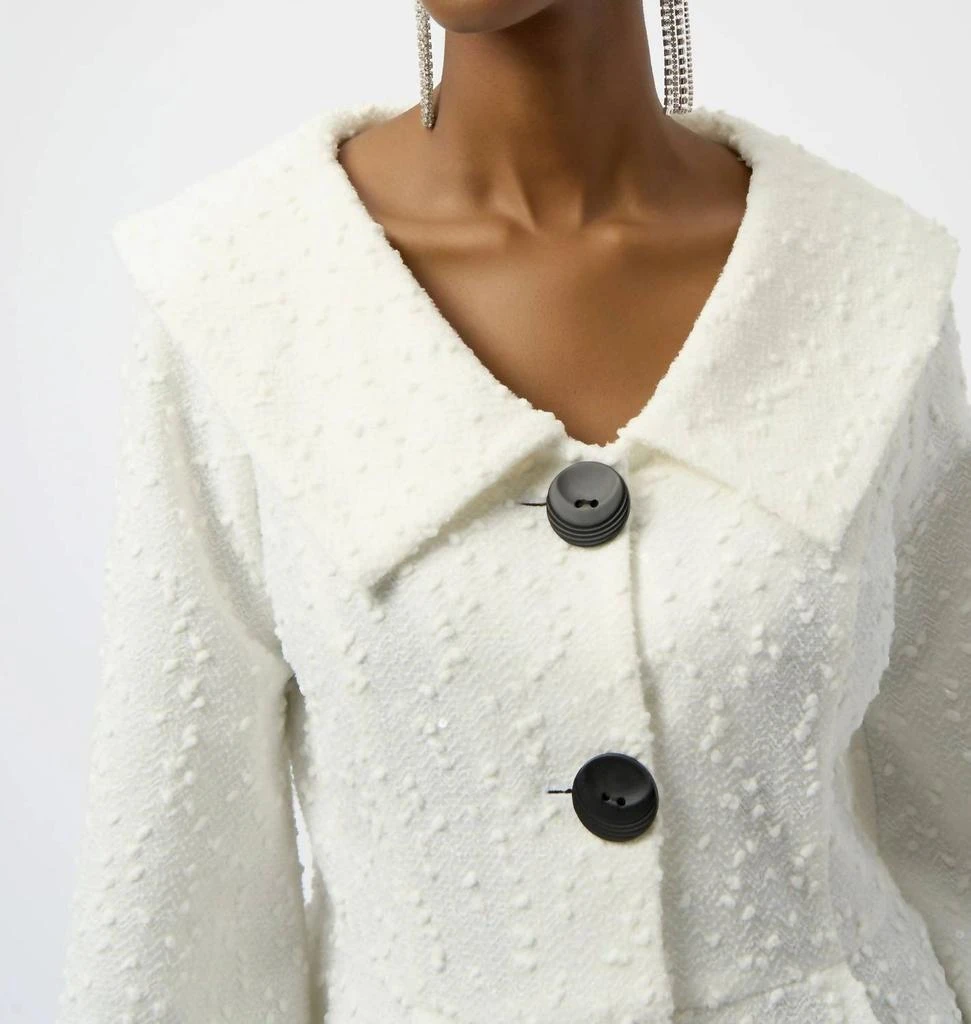 JOSEPH RIBKOFF Joseph Ribkoff - Sequined Bouclé Peplum Jacket 3