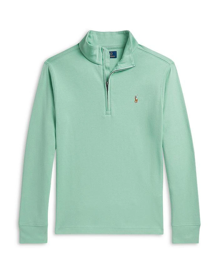 Ralph Lauren Boys
 Cotton Interlock Quarter Zip Pullover - Big Kid, Little Kid