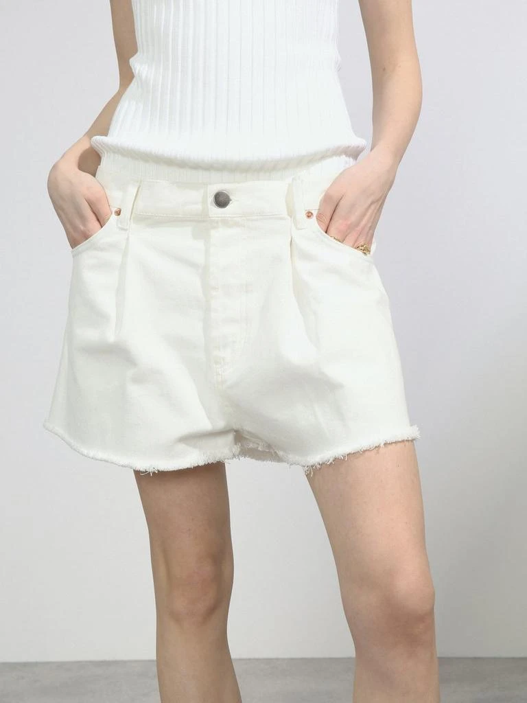 Raey Fold raw-hem denim shorts 2