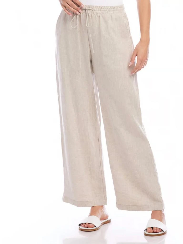 Karen Kane Drawstring Pants In Oatmeal 2