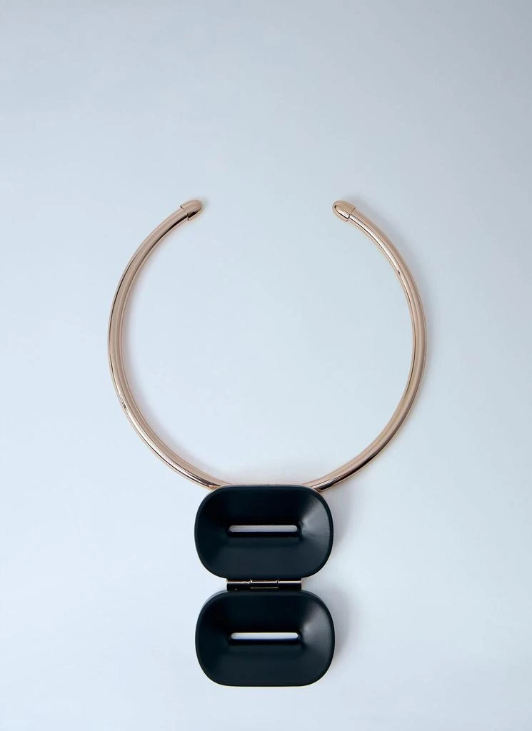 Max Mara Sculptural Metal Necklace