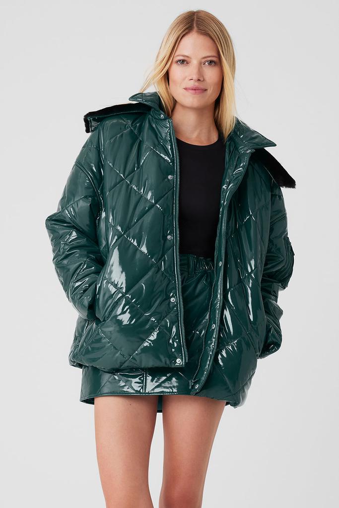 Alo Yoga Snomoto Puffer Jacket - Midnight Green