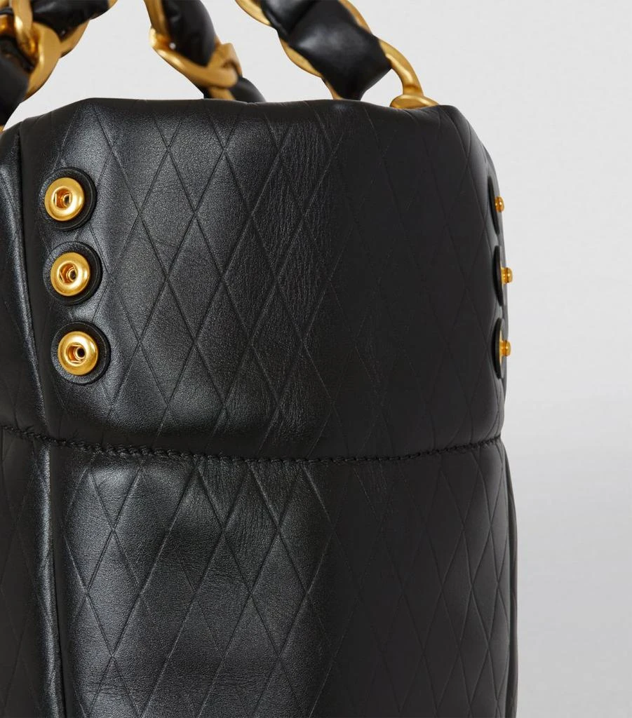 Balmain Leather 1945 Soft Tote Bag 9