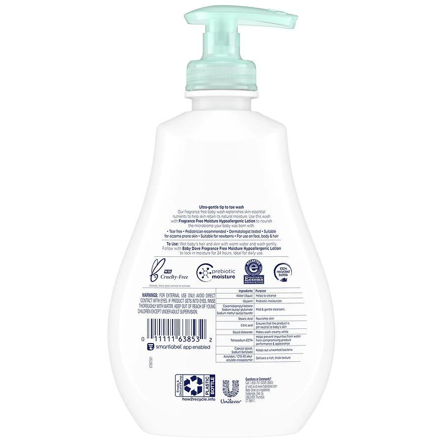 Dove Sensitive Skin Care Wash Fragrance Free 2