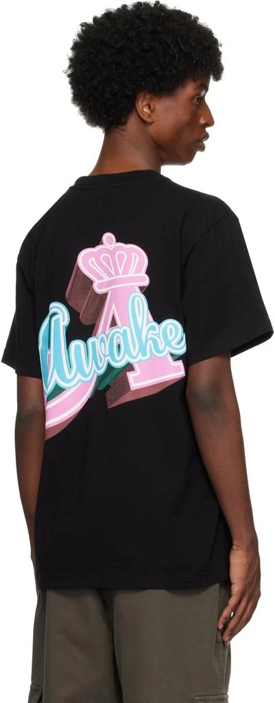 Awake NY Black Crown 'A' T-shirt 3