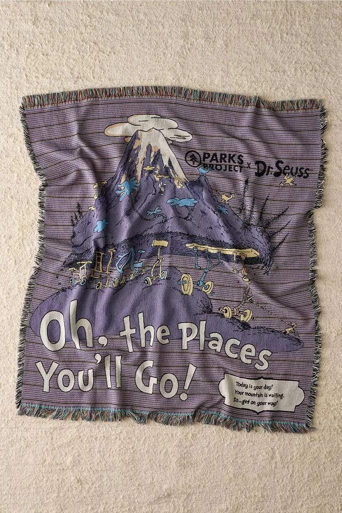 Parks Project Parks Project X Dr. Seuss Striped Woven Throw Blanket 1