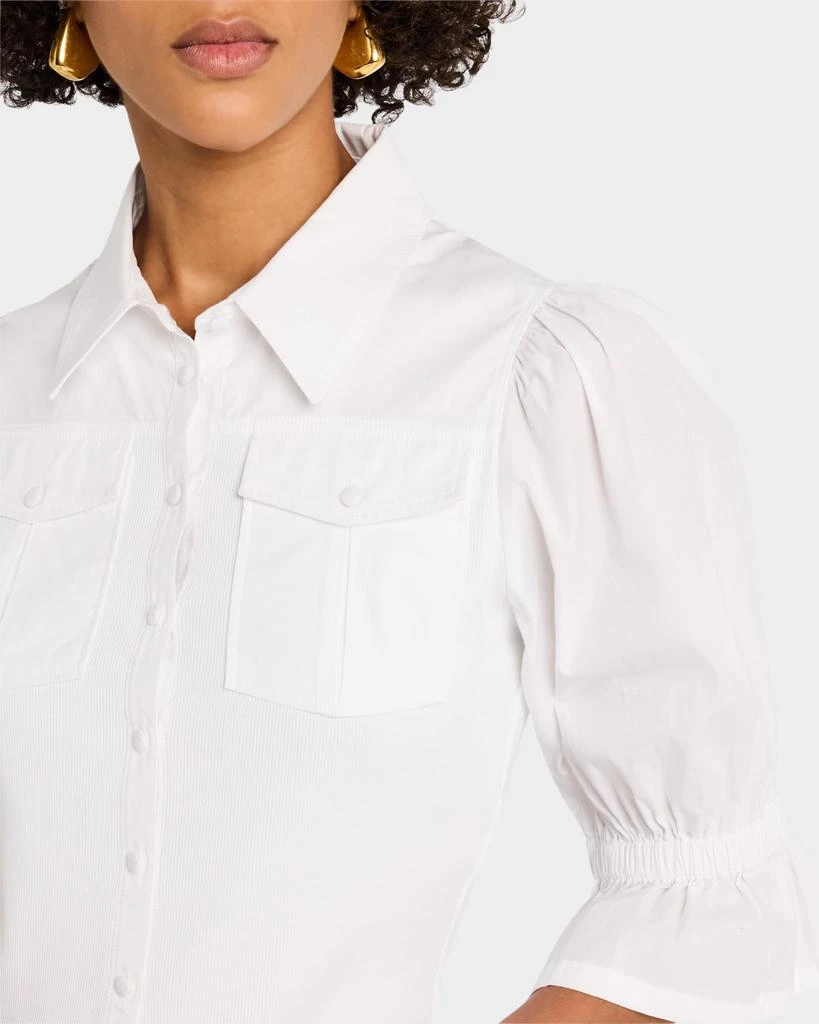 Cinq a Sept Lyric Puff-Sleeve Top 5