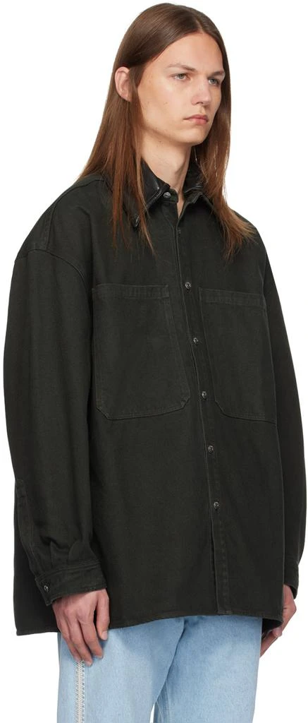 Nanushka Black Beaux Denim Shirt 2