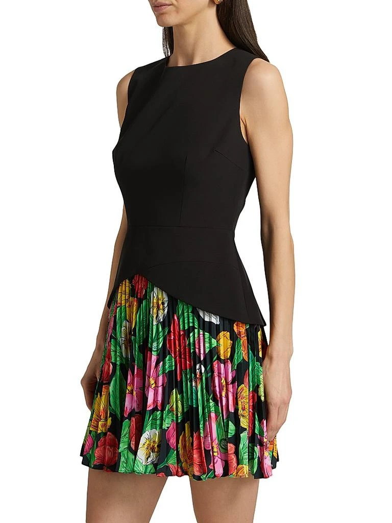 Milly Haddy Tulip Rosette Pleated Minidress 4