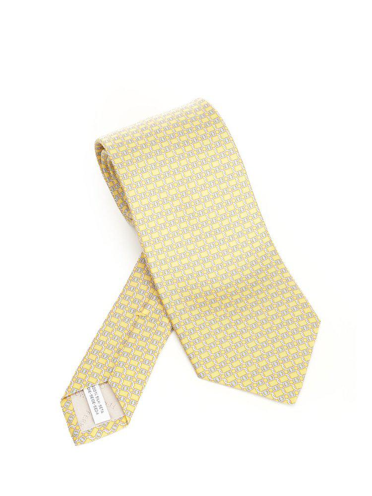 Salvatore Ferragamo Ferragamo Vara Buckle Printed Tie