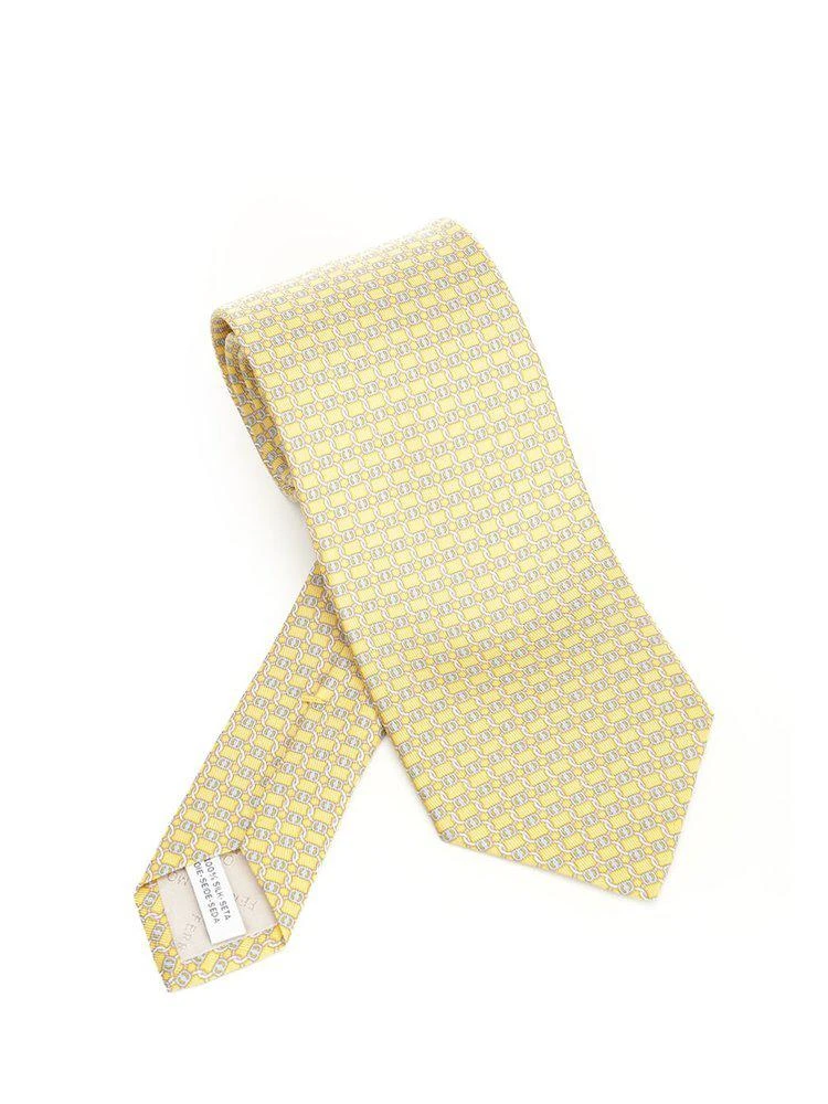 Salvatore Ferragamo Ferragamo Vara Buckle Printed Tie 1