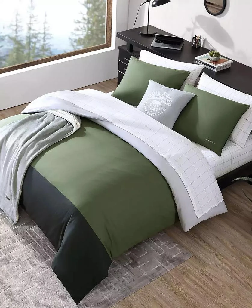 Eddie Bauer CLOSEOUT! Skyline Stripe Reversible 2 Piece Comforter Set 10